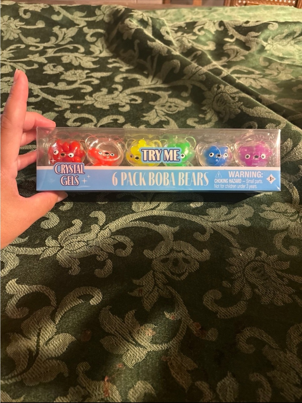 Crystal Gels 6-Pack Boba Bears - Multicolor Kids Toy